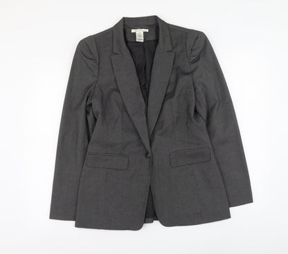 Womens UK Size 12 Preworn Regular Grey Suit Jacket
