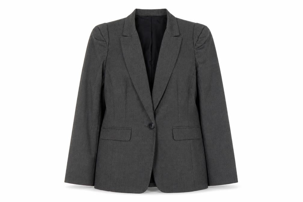 Womens UK Size 12 Preworn Regular Grey Suit Jacket