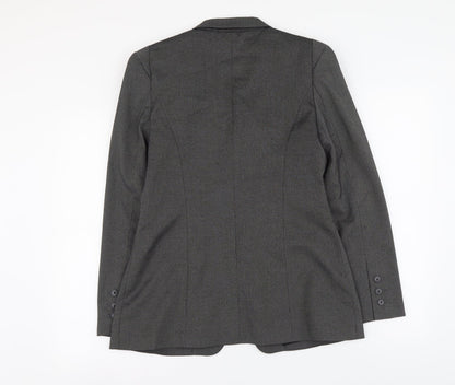 Womens UK Size 12 Preworn Regular Grey Suit Jacket