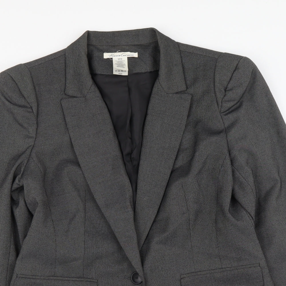 Womens UK Size 12 Preworn Regular Grey Suit Jacket