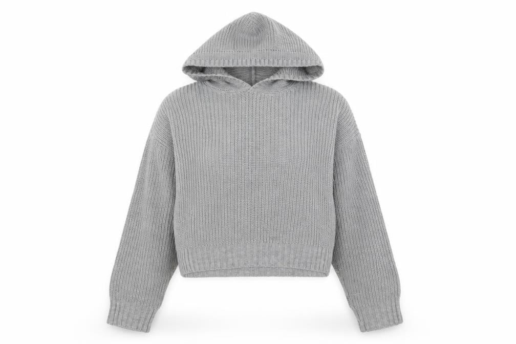Womens UK Size S Selected Grey Pullover Jumper