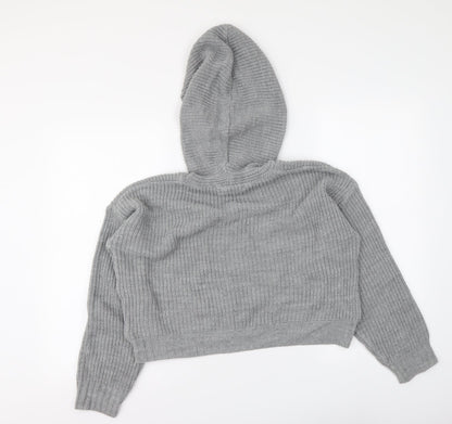 Womens UK Size S Selected Grey Pullover Jumper