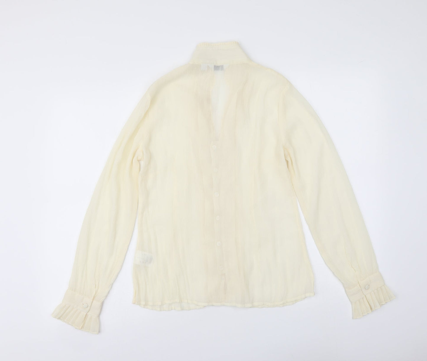 Womens UK Size 10 NEXT Ivory Basic Blouse
