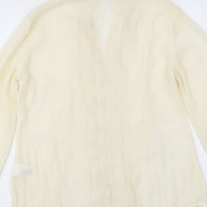 Womens UK Size 10 NEXT Ivory Basic Blouse