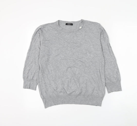 Womens UK Size M Bonmarché Grey Pullover Jumper