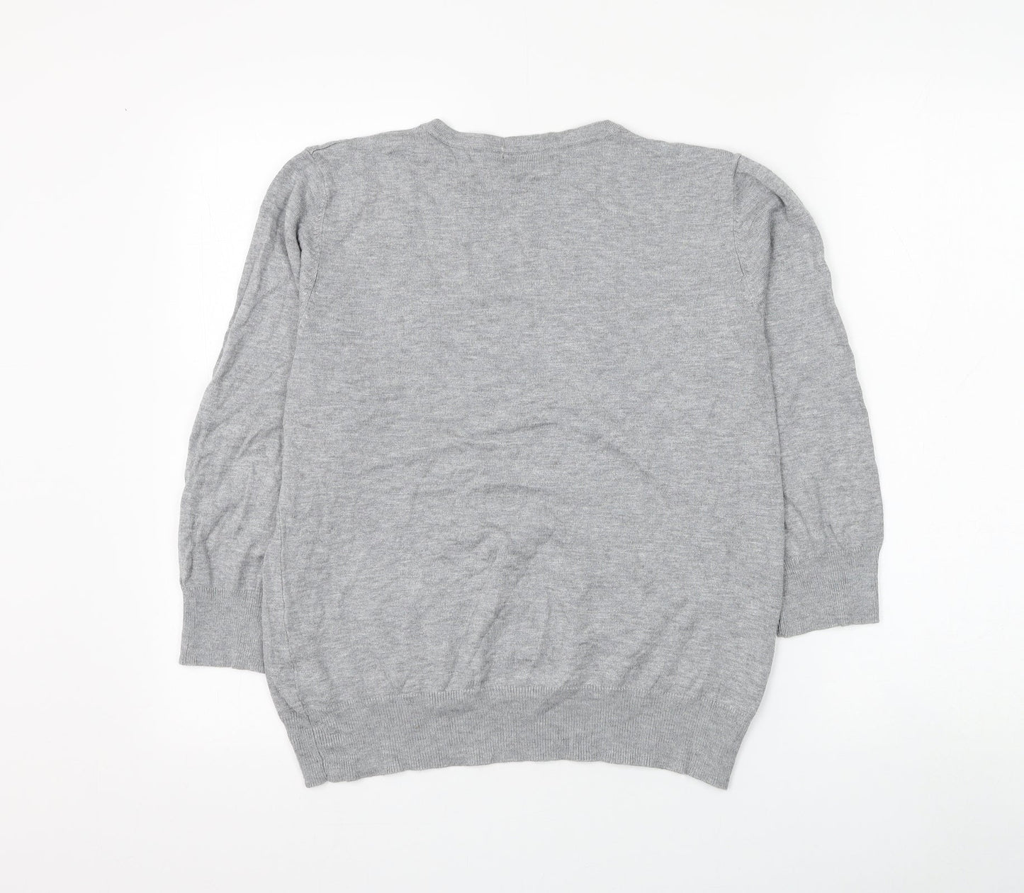 Womens UK Size M Bonmarché Grey Pullover Jumper