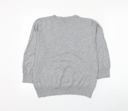 Womens UK Size M Bonmarché Grey Pullover Jumper