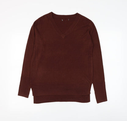 Womens UK Size M Preworn Brown Pullover Jumper