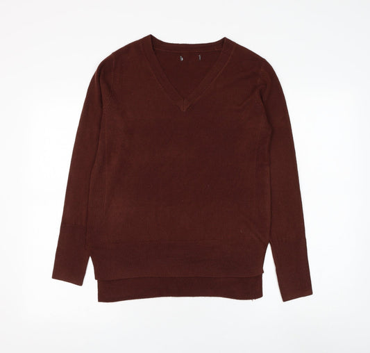 Womens UK Size M Preworn Brown Pullover Jumper