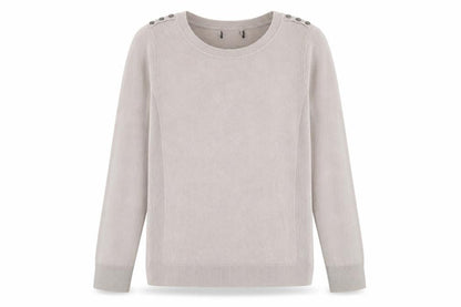 Womens UK Size M Preworn Beige Pullover Jumper