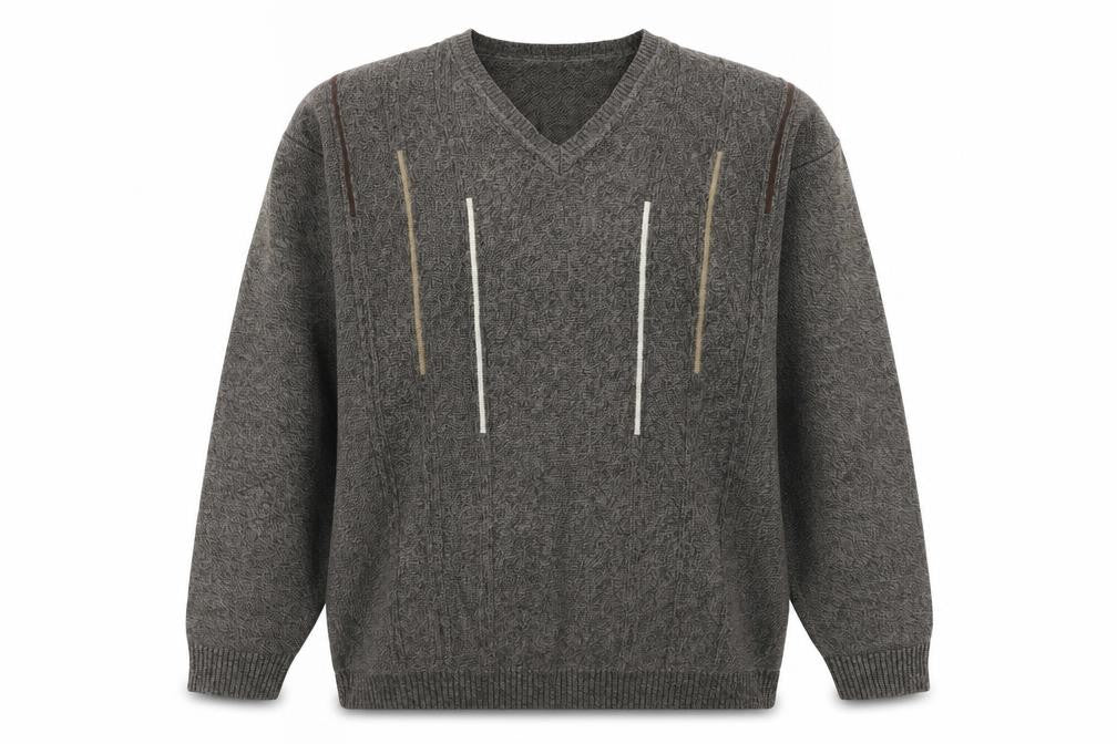 Mens UK Size M Greenwoods Brown Pullover Jumper