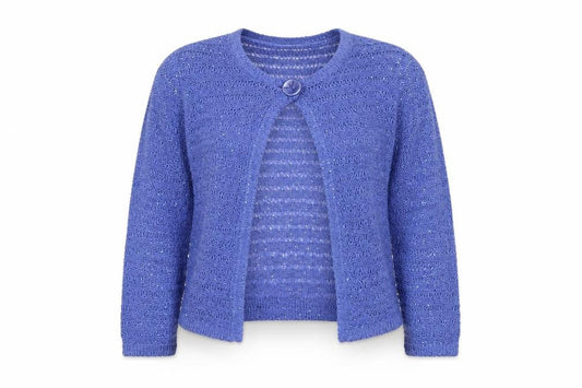 Womens UK Size M Alexara Blue Cardigan Jumper