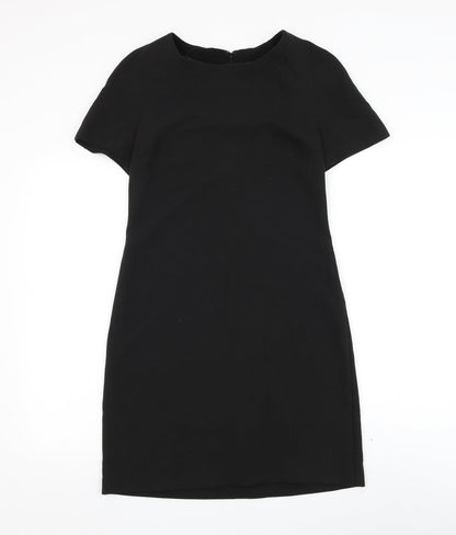 Atmosphere Womens Black Polyester Shift Size 8 Round Neck Zip