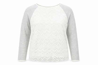 So Fabulous Womens Grey Round Neck Cotton Pullover Jumper Size 18
