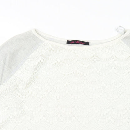 So Fabulous Womens Grey Round Neck Cotton Pullover Jumper Size 18