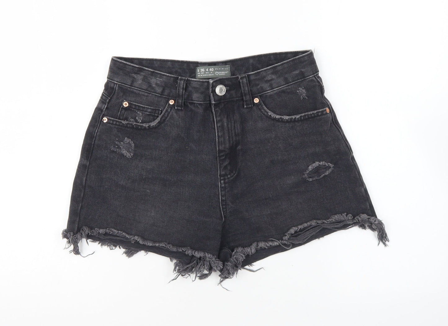 Womens UK Size 8 Denim & Co. Regular Fit Hot Pants Shorts