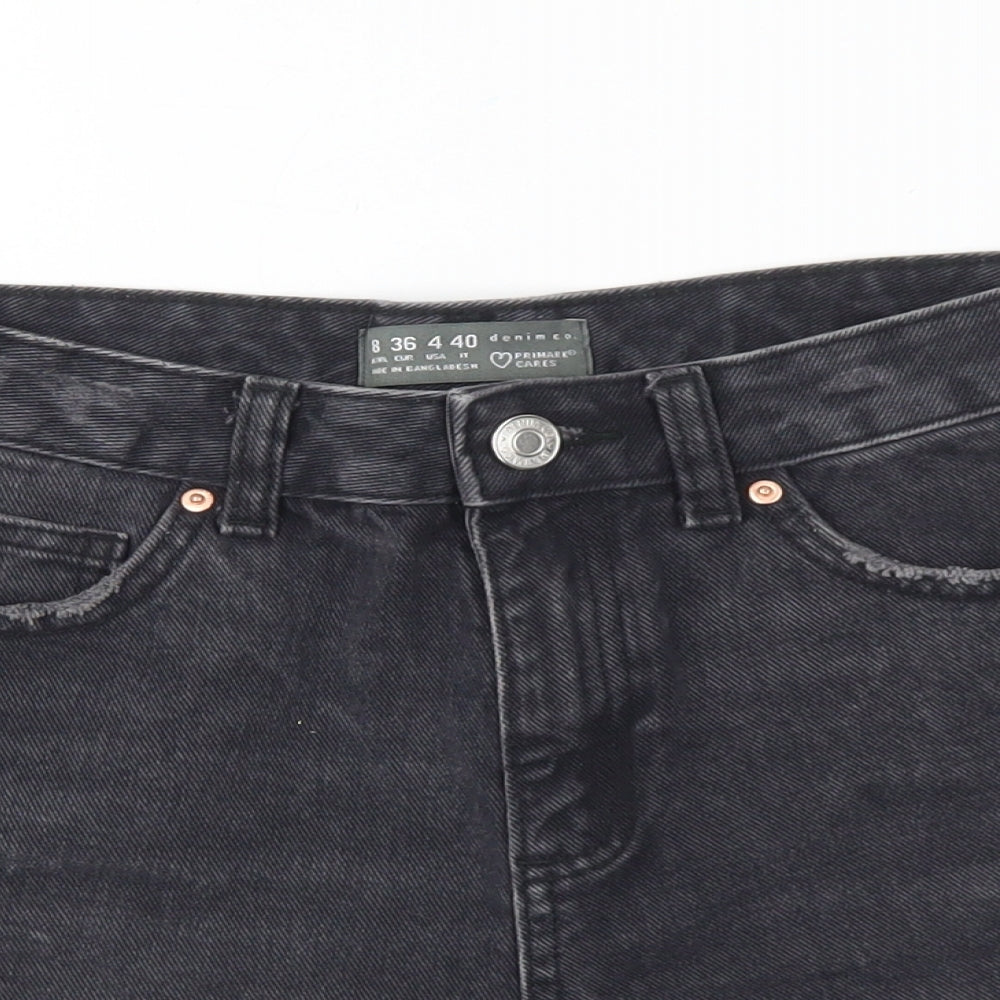 Womens UK Size 8 Denim & Co. Regular Fit Hot Pants Shorts