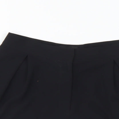 Topshop Womens Black Polyester Hot Pants Shorts Size 6 L7 in Regular Button
