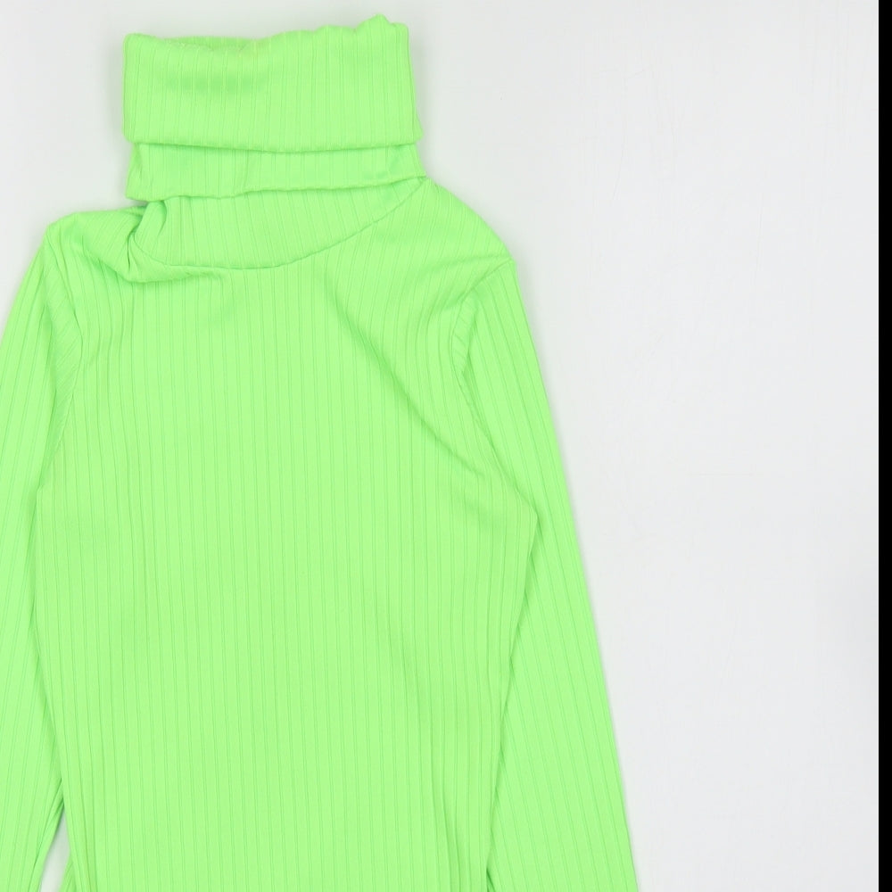 Womens UK Size 6 PRETTYLITTLETHING Green Pullover Jumper