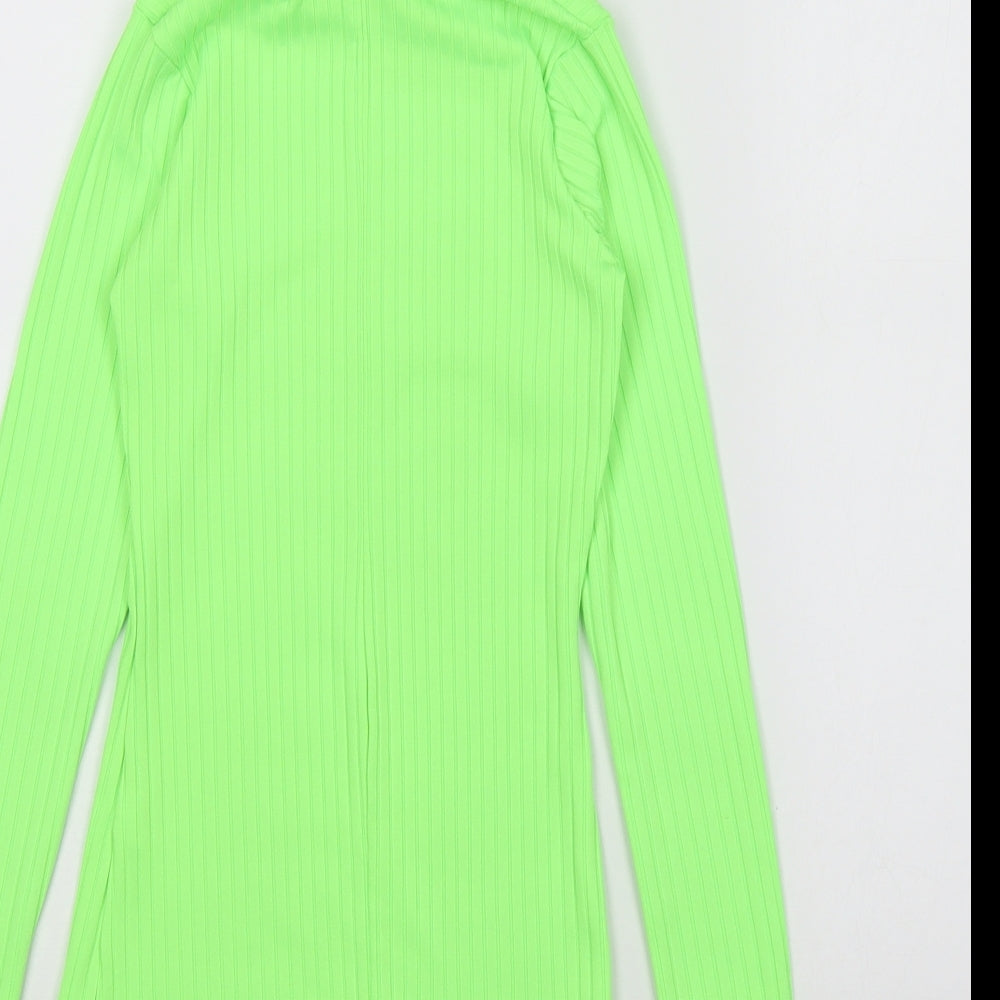 Womens UK Size 6 PRETTYLITTLETHING Green Pullover Jumper