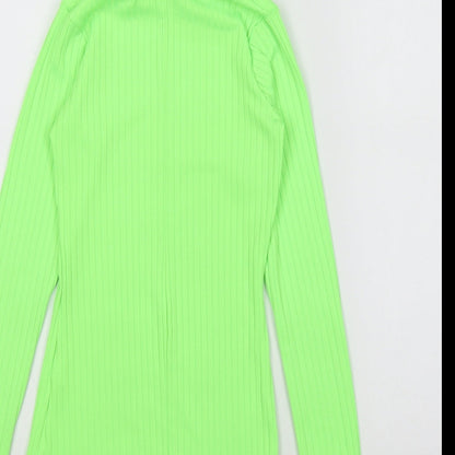 Womens UK Size 6 PRETTYLITTLETHING Green Pullover Jumper