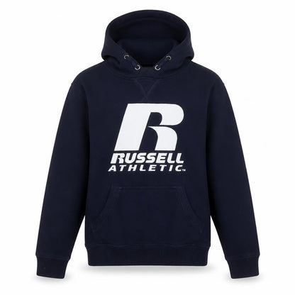 Russell Athletic Boys Blue Cotton Pullover Hoodie Size 9-10 Years Pullover
