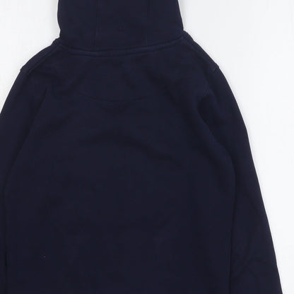 Russell Athletic Boys Blue Cotton Pullover Hoodie Size 9-10 Years Pullover