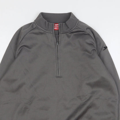 Mens UK Size M Slazenger Grey Pullover Sweatshirt