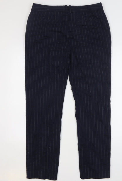 Womens UK Size 14 Marks and Spencer Regular Fit  Blue Trousers