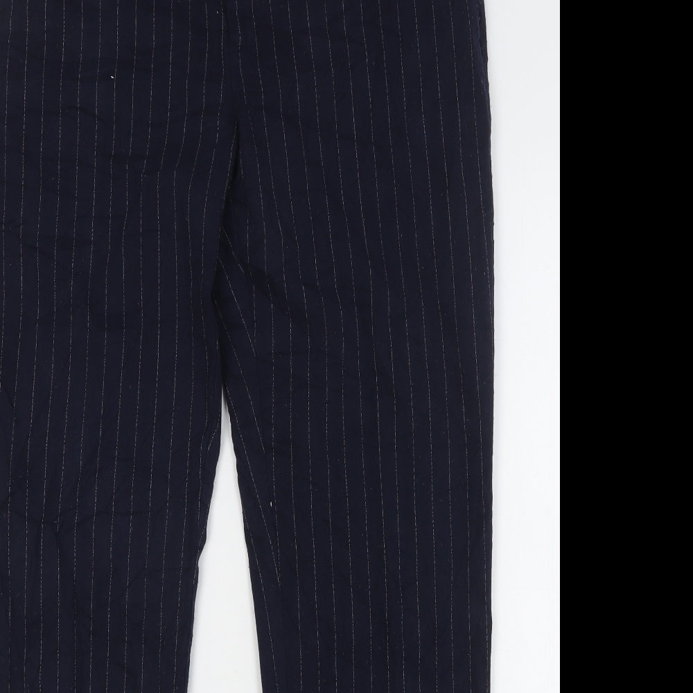 Womens UK Size 14 Marks and Spencer Regular Fit  Blue Trousers