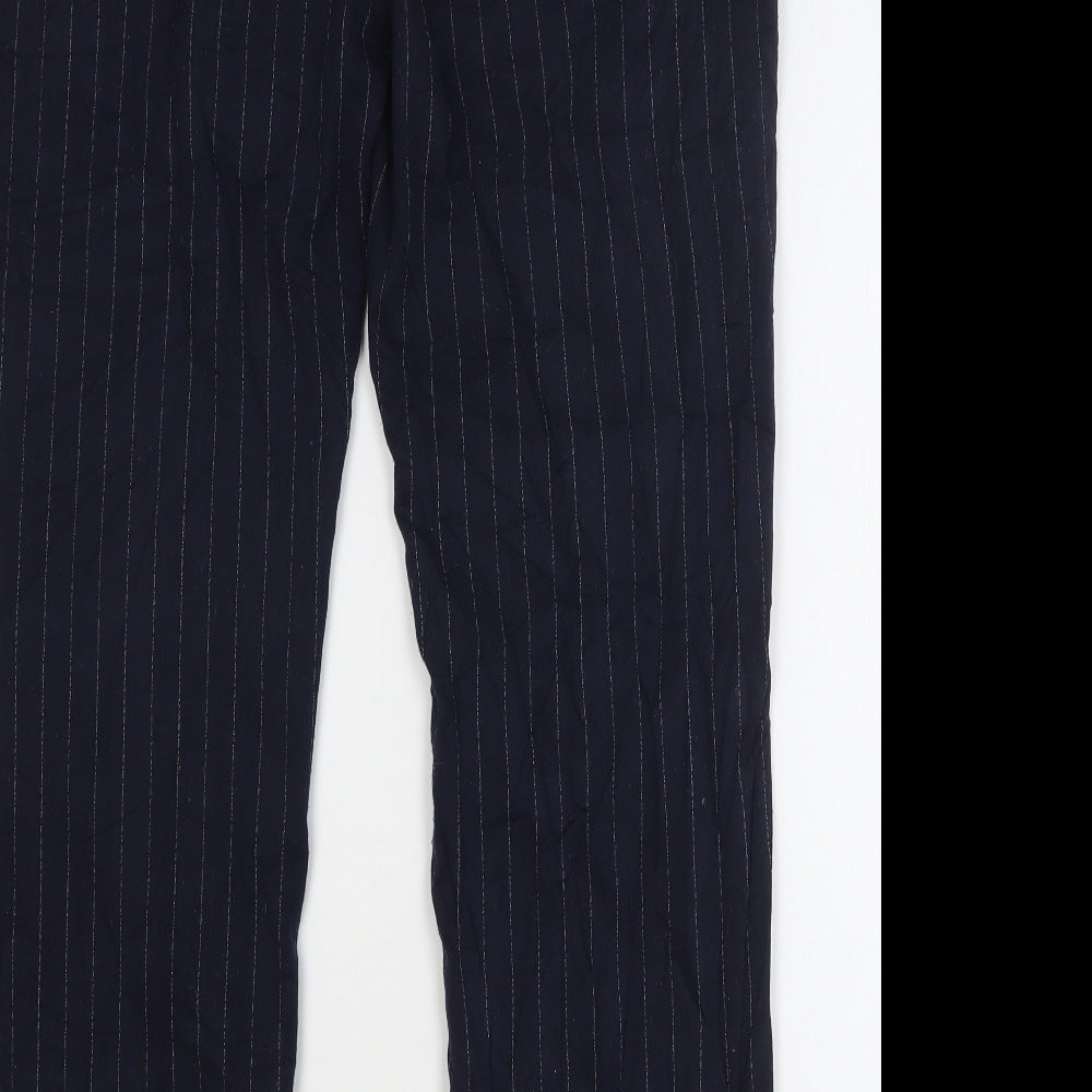 Womens UK Size 14 Marks and Spencer Regular Fit  Blue Trousers
