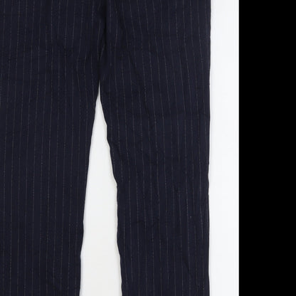 Womens UK Size 14 Marks and Spencer Regular Fit  Blue Trousers