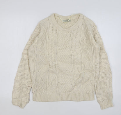 Womens UK Size 6 Atmosphere Beige Pullover Jumper