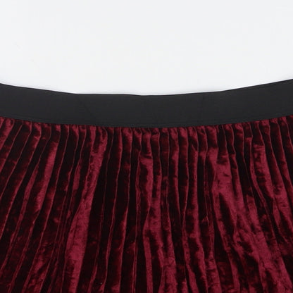 Womens UK Size S Zara A-Line Velour Skirt