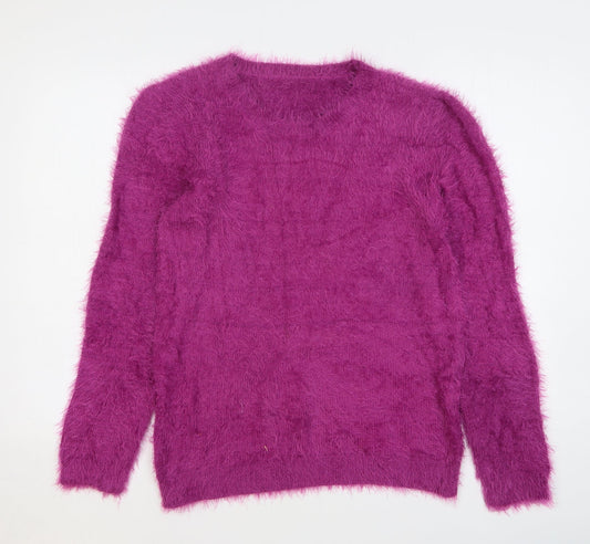 Womens UK Size 12 Lakeland Purple Pullover Jumper