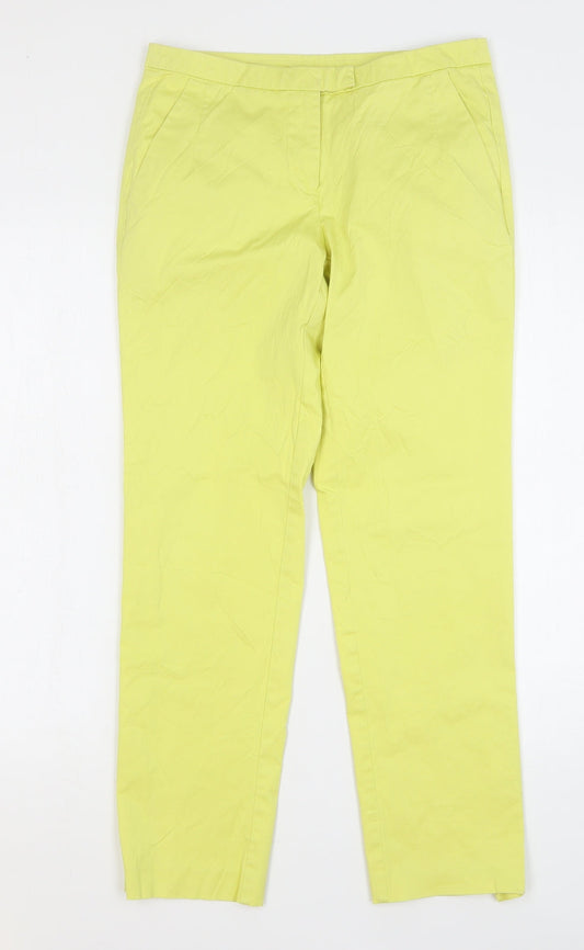Womens UK Size 30 in Stile Benetton Regular Fit  Yellow Trousers
