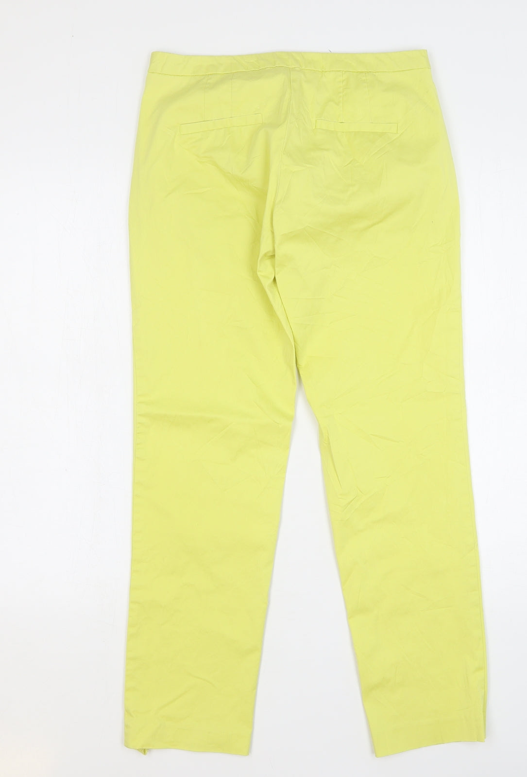 Womens UK Size 30 in Stile Benetton Regular Fit  Yellow Trousers