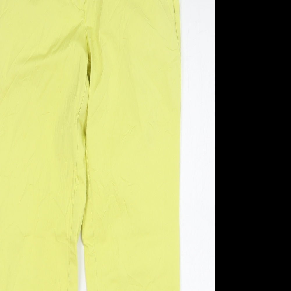 Womens UK Size 30 in Stile Benetton Regular Fit  Yellow Trousers