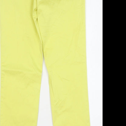 Womens UK Size 30 in Stile Benetton Regular Fit  Yellow Trousers