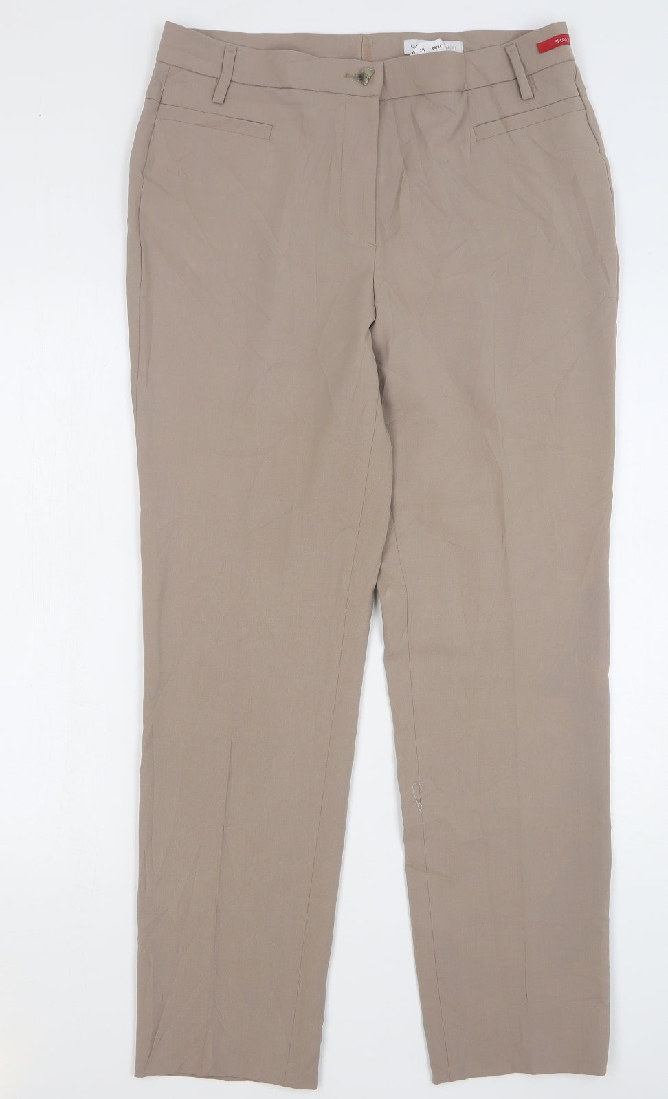 Womens UK Size 34 GARDEUR Regular Fit  Beige Trousers