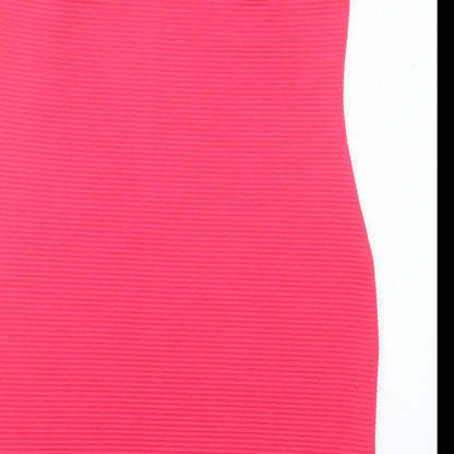 Preworn Womens Pink Polyester Bodycon Size S Sweetheart Pullover