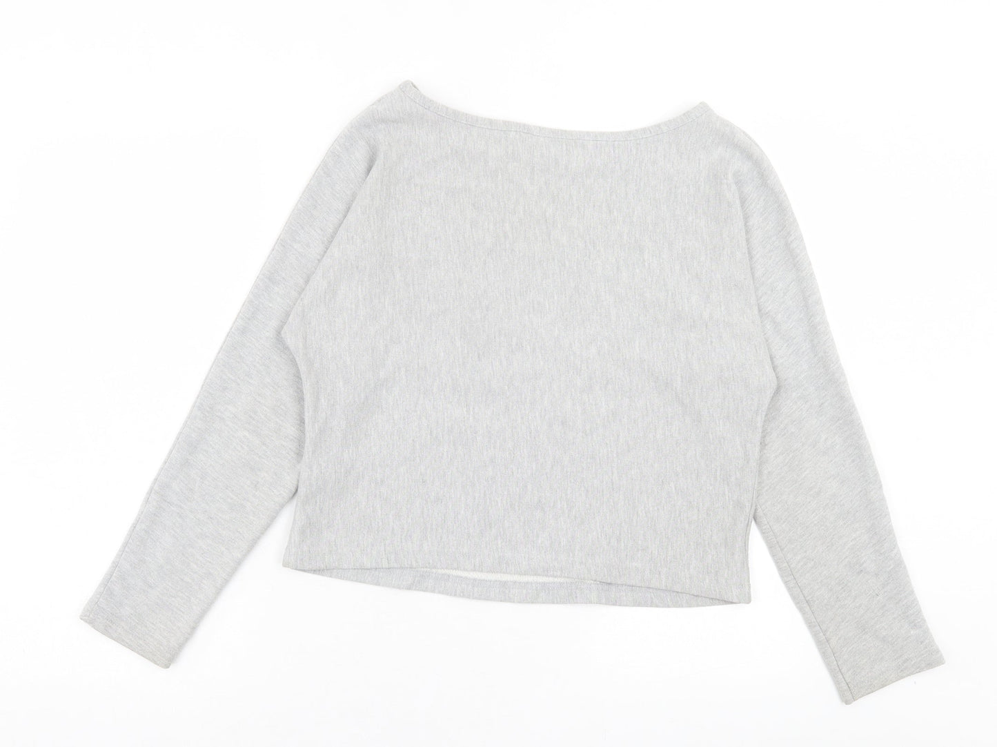 Miss Selfridge Womens Grey Cotton Pullover Sweatshirt Size 12 Pullover - Paris Has My Heart