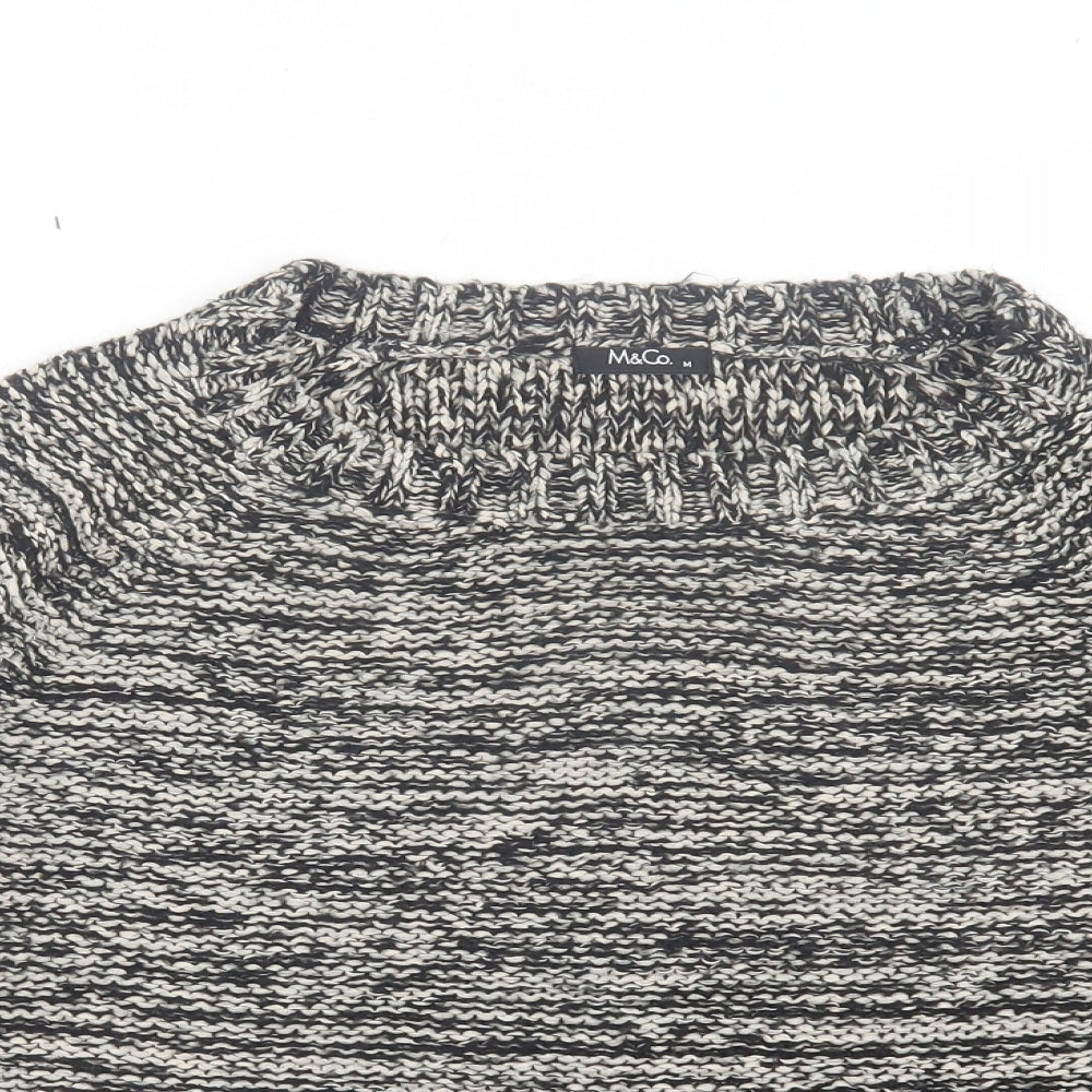 Womens UK Size M M&Co Grey Pullover Jumper