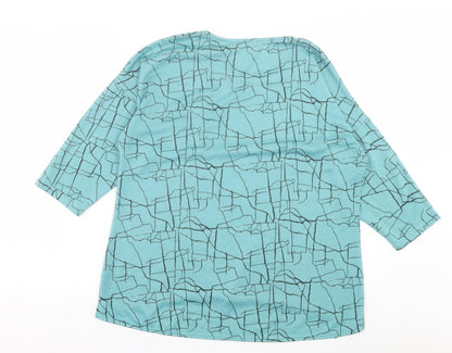 Womens UK Size 16 Viz A Viz Blue Pullover Jumper