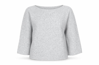 Womens UK Size S Isabella D Grey Pullover Jumper