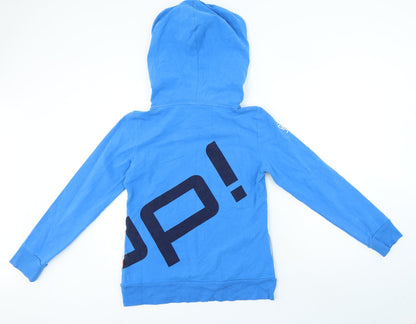 Up Boys Blue Cotton Pullover Hoodie Size XL