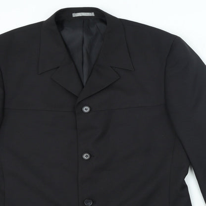 Taylor & Wright Mens Black Polyester Jacket Blazer Size 42