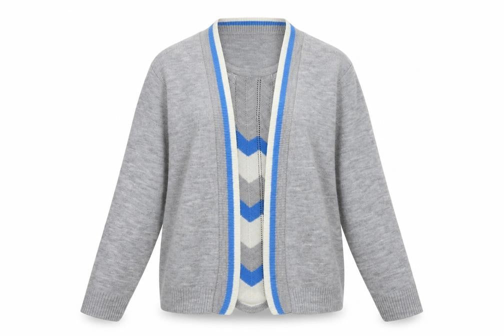 Womens UK Size L Mia Moda Grey Pullover Jumper