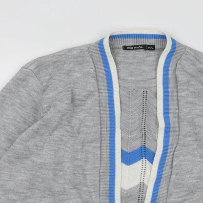Womens UK Size L Mia Moda Grey Pullover Jumper