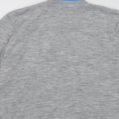 Womens UK Size L Mia Moda Grey Pullover Jumper